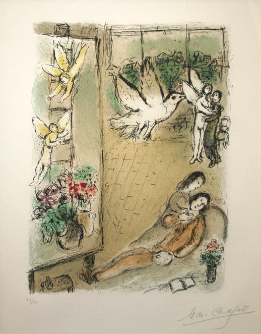 L'oiseau Dans L'atelier by Marc Chagall