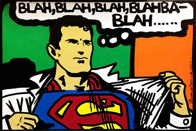 Blah Blah Blah by Samuel Mark, 2012 acrylic on canvas