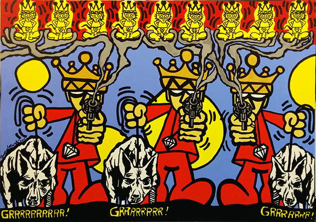 Grrrrrrrr by Samuel Mark, 2011 acrylic on canvas