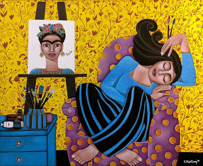 Frida Y Yo by Socorro Martinez by Artists Misc., 2015 acrylic on canvas
