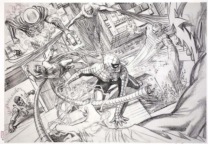 Sinister Six (Concept Drawings) by Marvel, lithograph — detail 2