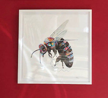 No Strings Attached - Rainbow by Louis Masai by Artists Misc., 2017 unique hand painted 23 color screenprint