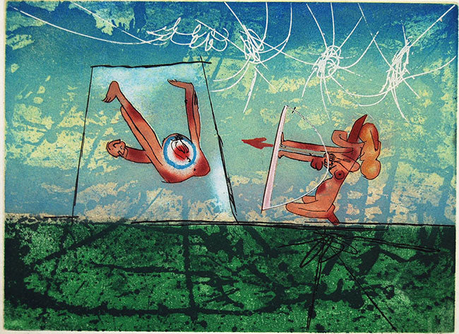 Les Transesport by Roberto Matta, 1977 etching & aquatint