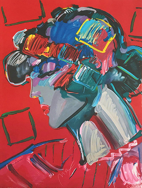 CRIMSON LADY BY PETER MAX