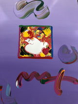 FLOWER BLOSSOM LADY I (OVERPAINT) BY PETER MAX