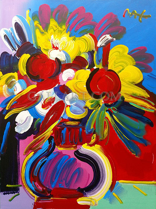 FLOWER VASE TODAY BY PETER MAX