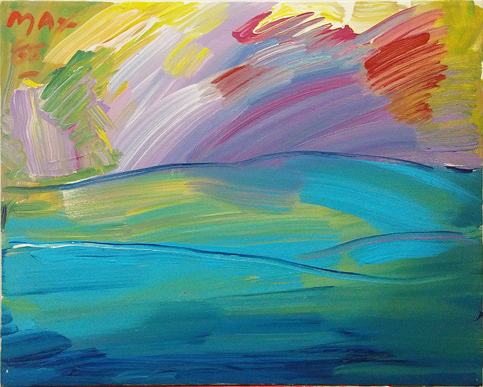 Horizon by Peter Max, 1988 acrylic on canvas