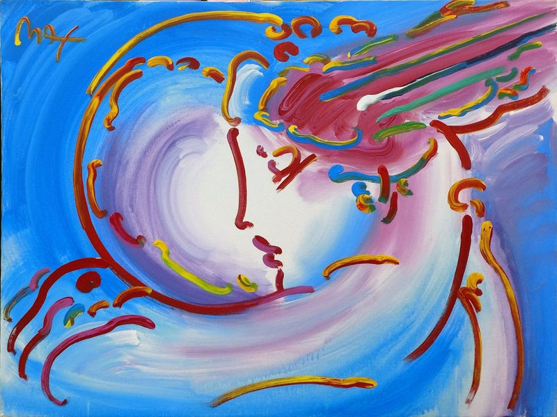 I Love the World Ver 1 (Original) by Peter Max, 2000 acrylic on canvas