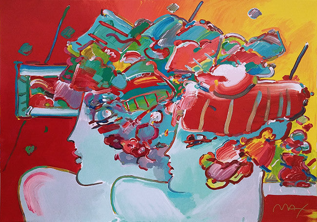 Les Mondrian Ladies by Peter Max, 1988 serigraph