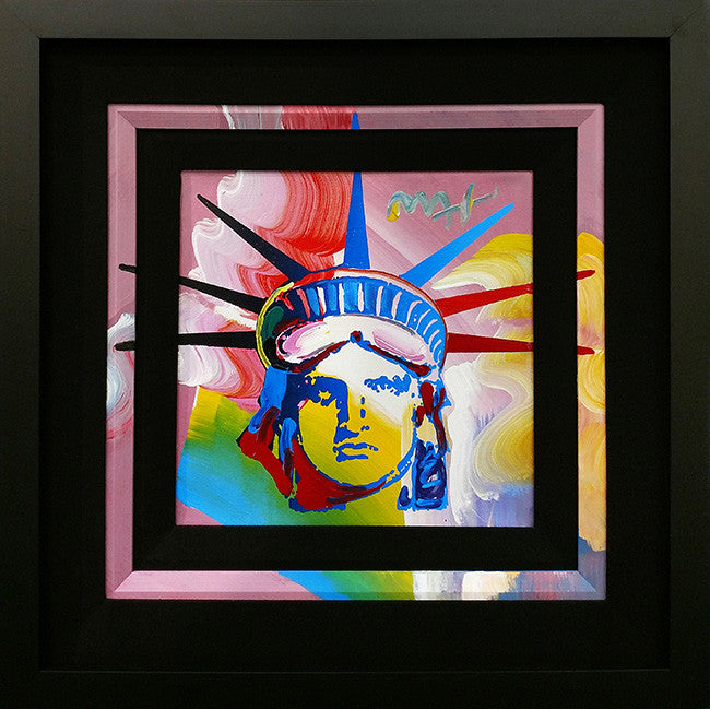 Liberty Head (Original) by Peter Max, acrylic on canvas