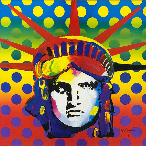 LIBERTY HEAD I BY PETER MAX