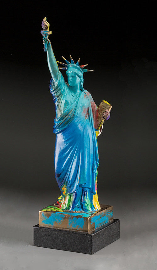 Liberty (Sculpture) by Peter Max, 1990 bronze