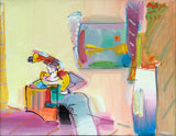 LIVING ROOM WOMAN (ORIGINAL) BY PETER MAX