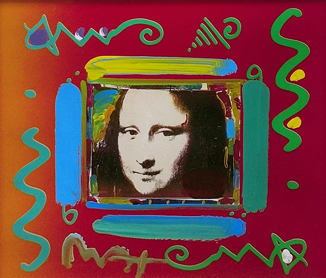 Mona Lisa Collage (Mixed Media) by Peter Max, mixed media on paper