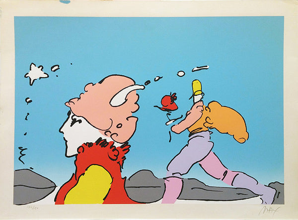 MOON FLOWERS I BY PETER MAX