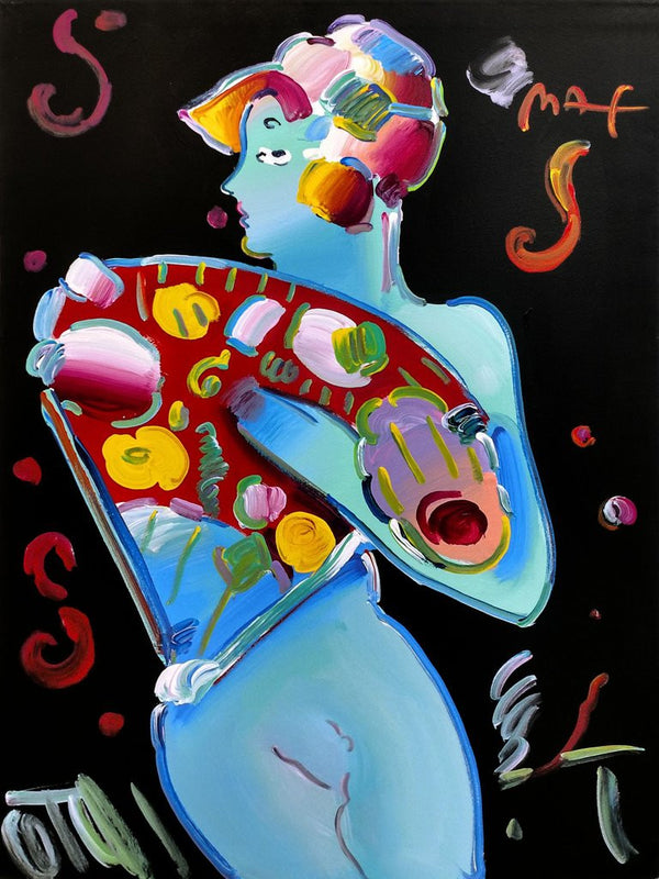 NUDE FAN DANCER 1998 BY PETER MAX