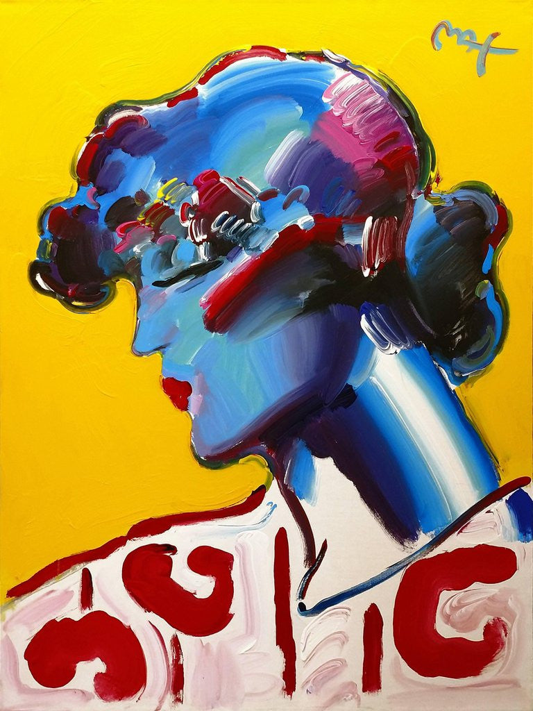 Palm Beach Lady Ver. II #7 (Original) by Peter Max, 2002 acrylic on canvas
