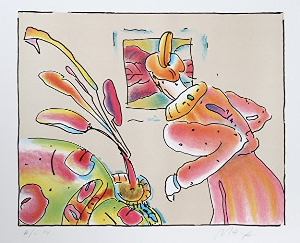 Sage at Window by Peter Max, 1980 serigraph on paper