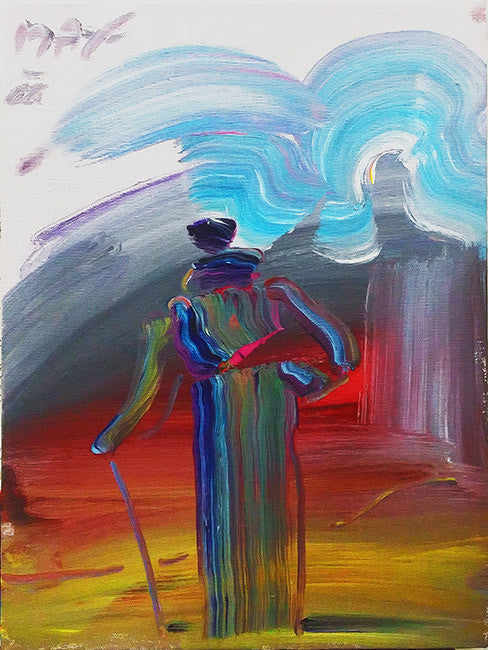 Sage with Cane (Original) by Peter Max, 1988 acrylic on canvas