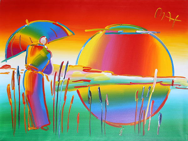 SAGE WITH UMBRELLA (RAINBOW) BY PETER MAX