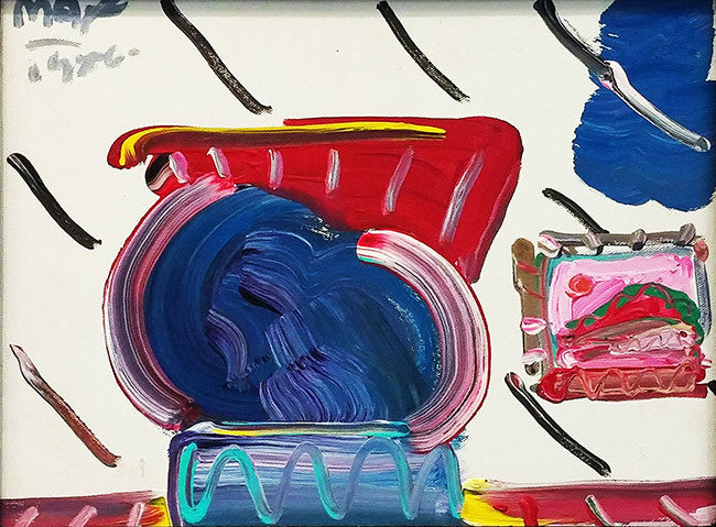 Still Life I by Peter Max, 1986 acrylic on canvas