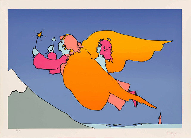 The Highest Mountain by Peter Max, 1977 screen print
