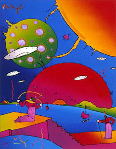 Year of 2250 by Peter Max, 1996 serigraph on paper