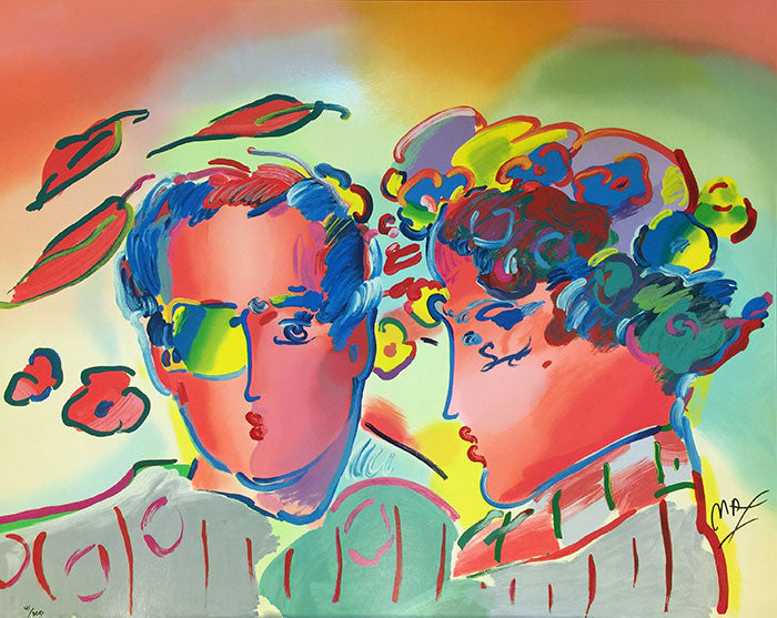 Zero in Love by Peter Max, 1990 serigraph on paper