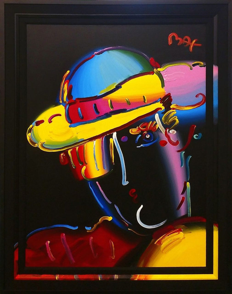 Zero in Spectrum I (Black) by Peter Max, 2003 acrylic on canvas