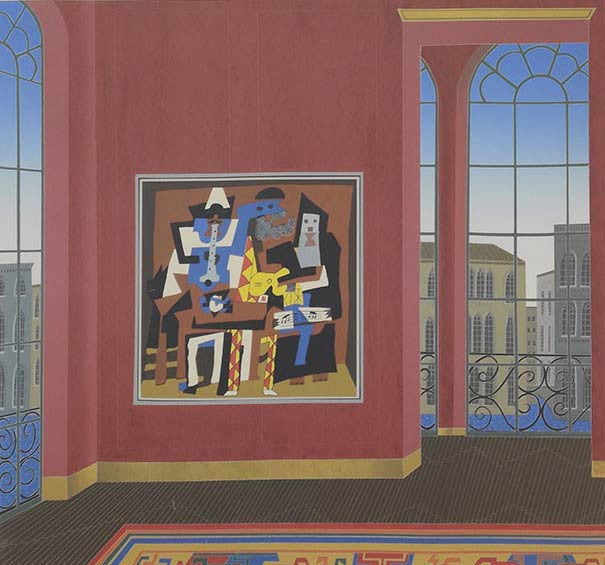 Picasso in Venice by Thomas Mcknight, 1982 serigraph
