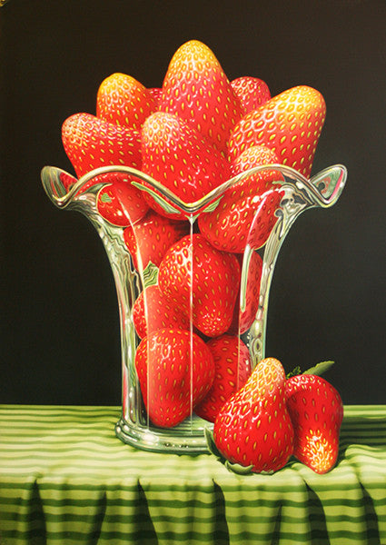 Strawberries by Dan Meyer, oil on canvas