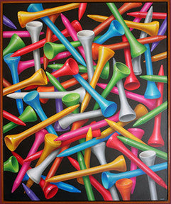 Tee Time by Dan Meyer, acrylic on canvas