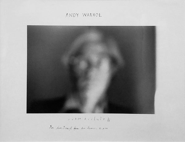 MY LAST PORTRAIT OF ANDY WARHOL BY DUANE MICHALS