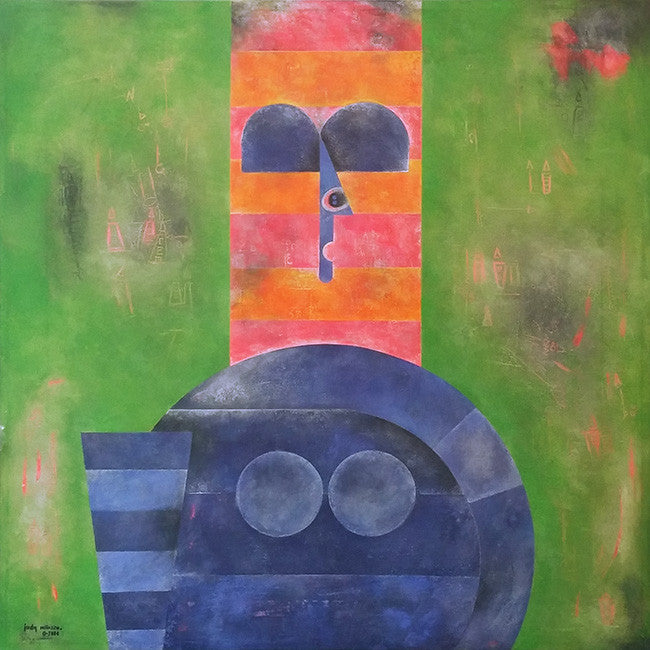 Robot Desconocido Del Tiempo by Judy Milazzo by Artists Misc., 2000 mixed media on canvas