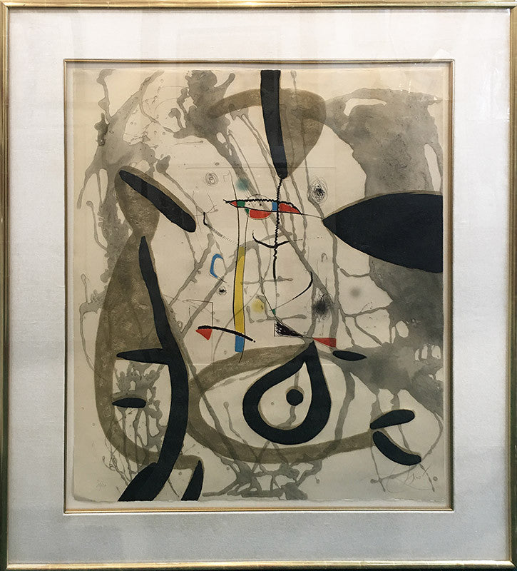Ei Pi De Formentor by Joan Miro, 1975 aquatint etching