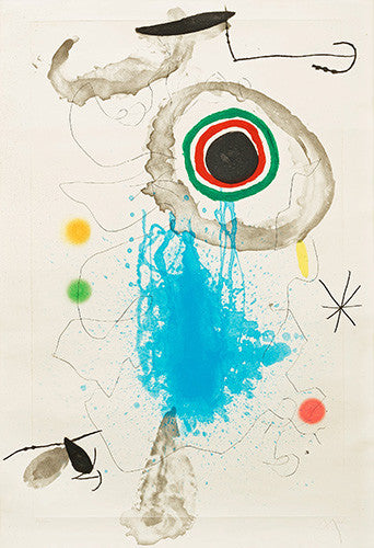 L'astre Du Labyrinthe by Joan Miro, 1967 etching with dry point, aquatint & carborundum