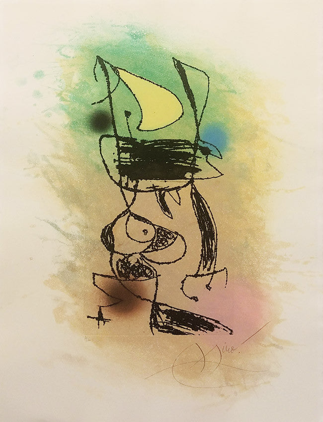 Le Grillon Sous La Lune by Joan Miro, 1978 etching and aquatint