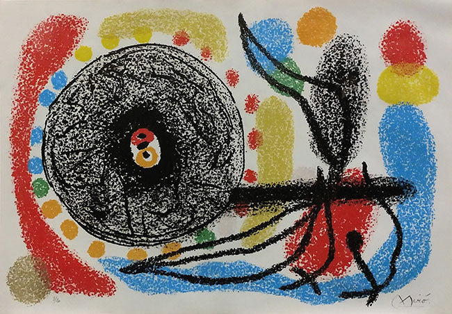 Le Lezard Aux Plumes D'or by Joan Miro