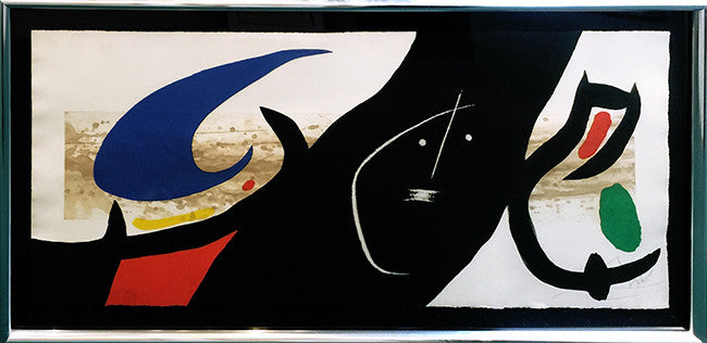 Maja Negra by Joan Miro, 1973 etching and aquatint and carborundum on Arches paper