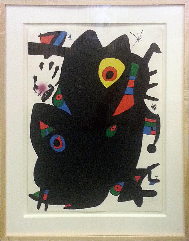 Montroig 2 by Joan Miro, 1974 lithograph in colors