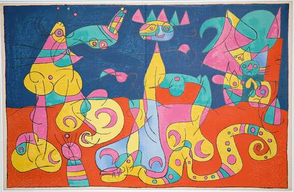 Ubu Roi IV (La Revue) by Joan Miro, 1966 lithograph