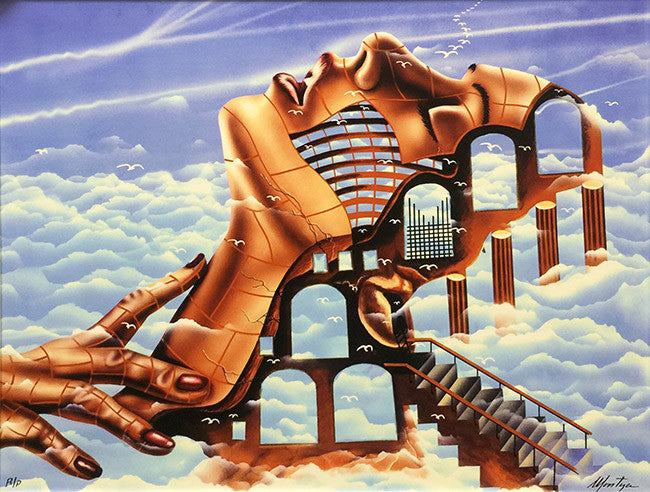 Painting # 6 by Fernando Montoya, giclee on canvas — detail 2