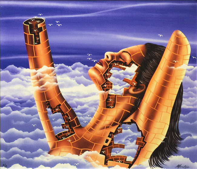 Painting # 8 by Fernando Montoya, giclee on canvas — detail 2