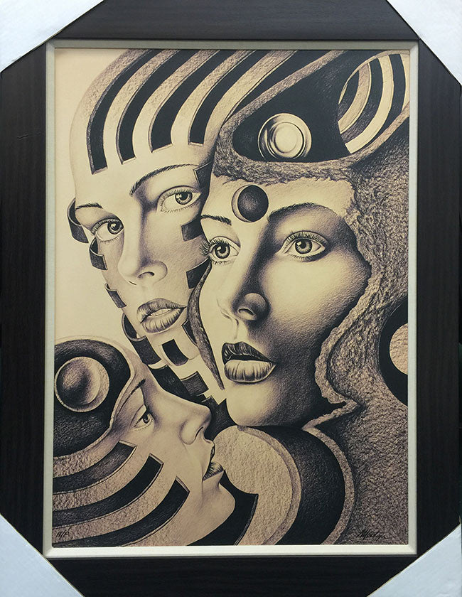 Sepia # 11 by Fernando Montoya, giclee on canvas