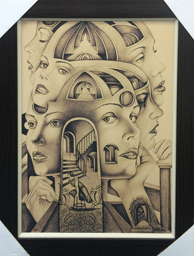 Sepia # 12 by Fernando Montoya, giclee on canvas