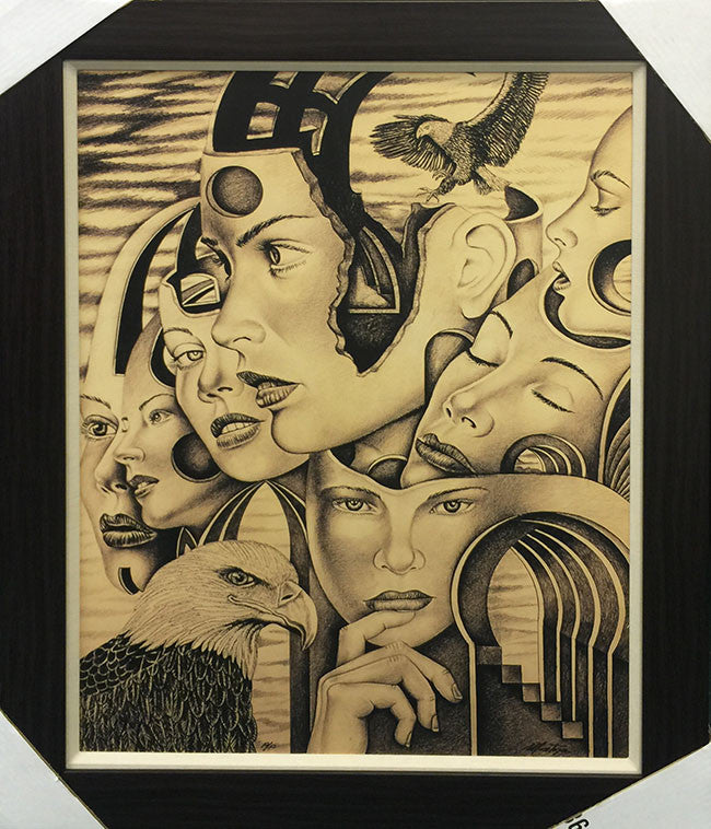 Sepia # 13 by Fernando Montoya, giclee on canvas