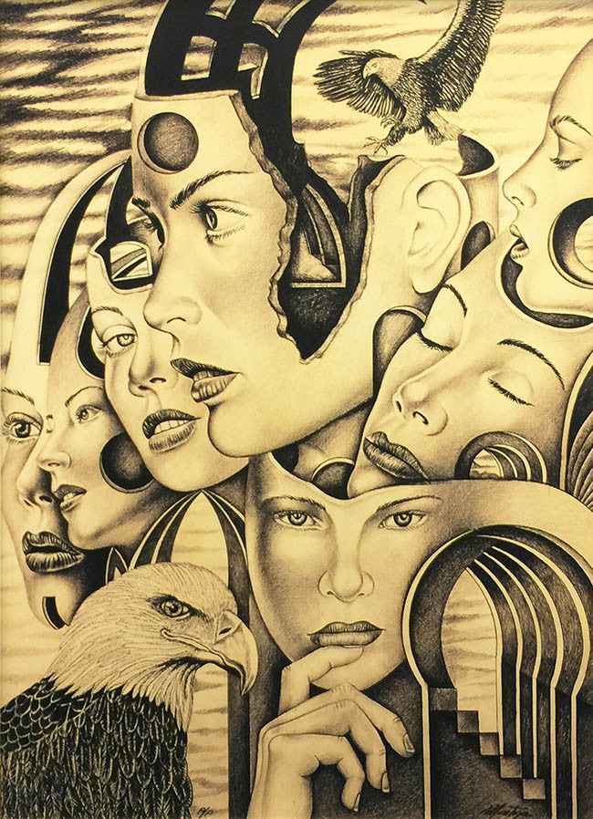 Sepia # 13 by Fernando Montoya, giclee on canvas — detail 2