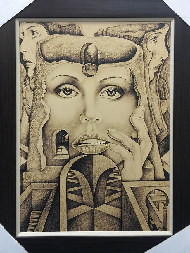 Sepia # 8 by Fernando Montoya, giclee on canvas