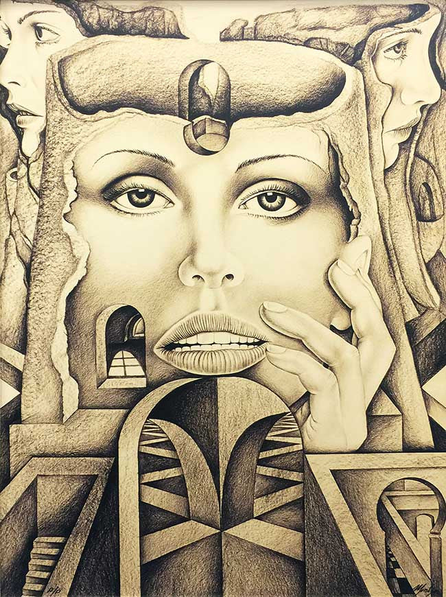 Sepia # 8 by Fernando Montoya, giclee on canvas — detail 2