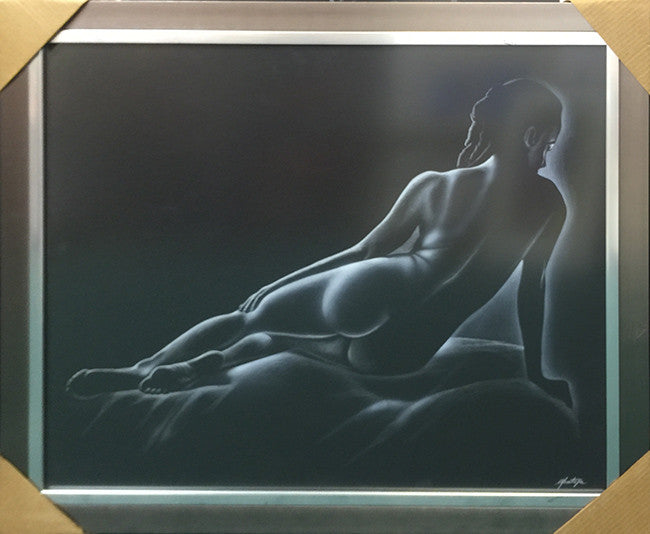 Untitled (Laying Nude) by Fernando Montoya, drawing on paper